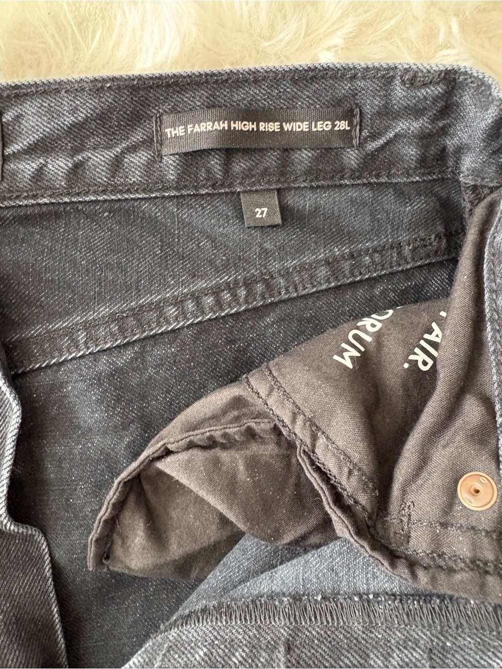 Denim Forum Black Relaxed Wide-Leg Jeans - Picture 3 of 3